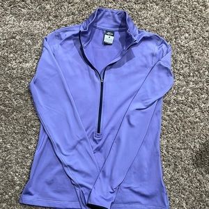 Nike Dri-Fit Women’s Crew. Purple. 3/4 zip. Size L